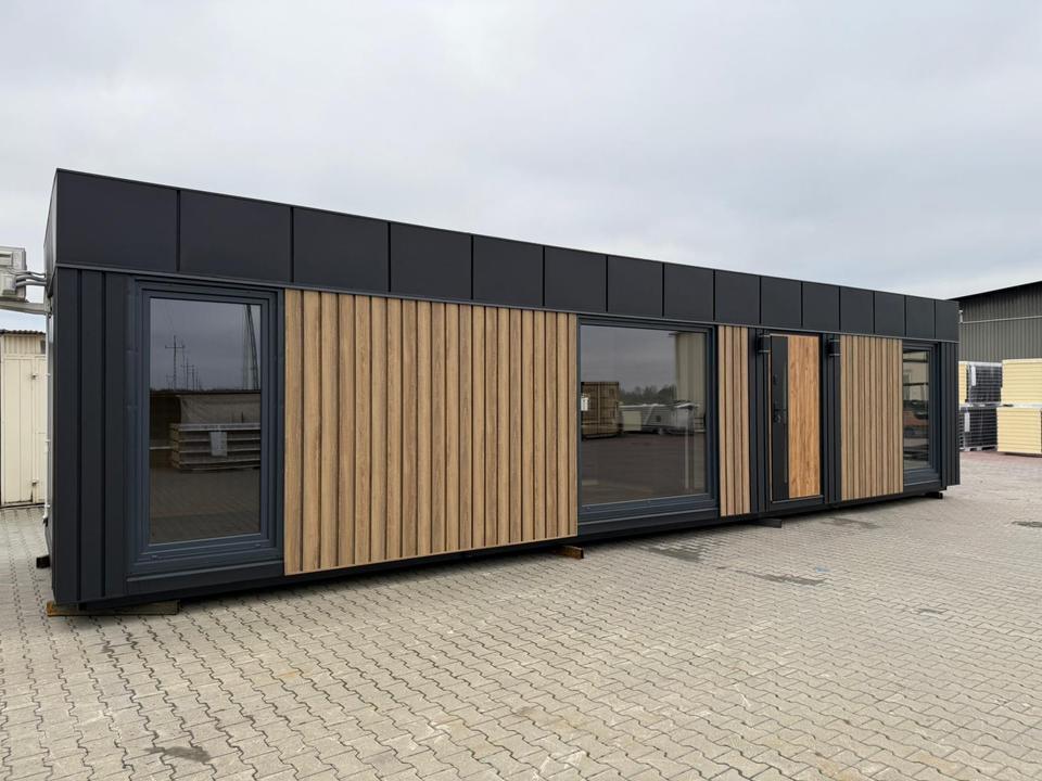 Casa Contenedor XL Living Tiny House, Casa Modular, Mobil-Home, Casa De Vacaciones De 12 × 3 m