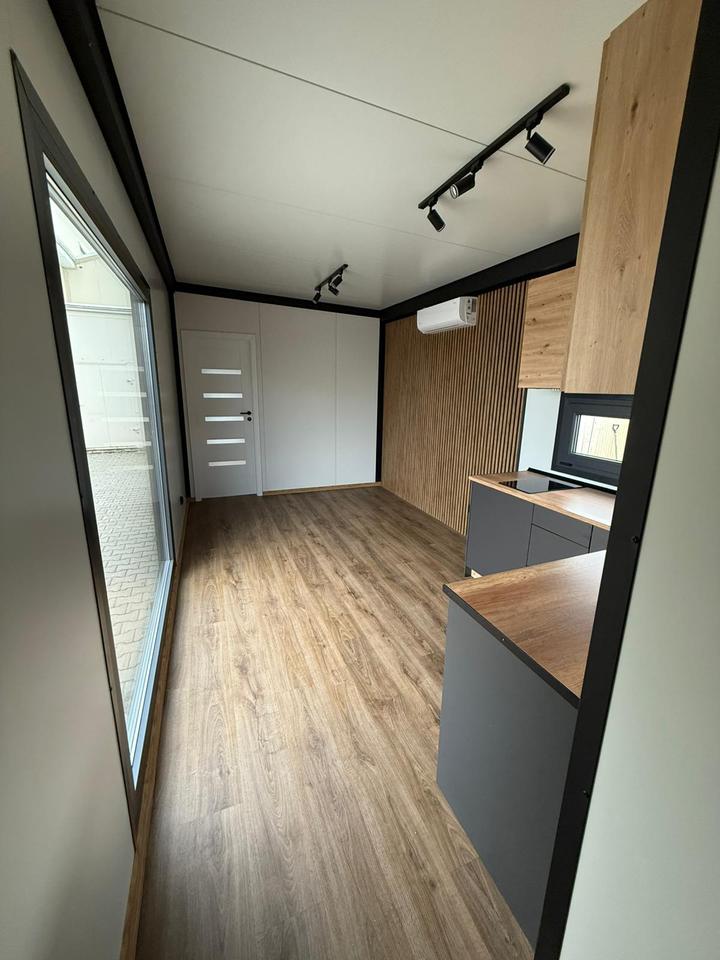 Casa Contenedor XL Living Tiny House, Casa Modular, Mobil-Home, Casa De Vacaciones De 12 × 3 m