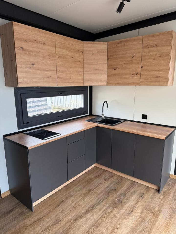 Casa Contenedor XL Living Tiny House, Casa Modular, Mobil-Home, Casa De Vacaciones De 12 × 3 m