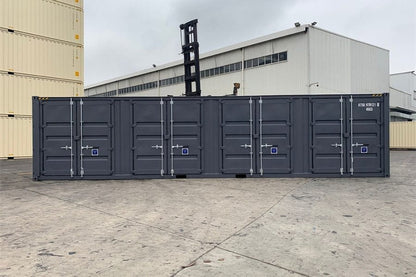 Contenedor de 40 pies cubo alto con puertas laterales